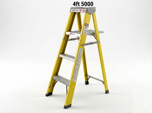 Yellow Fiberglass Folding Ladder 3750/ 3foot