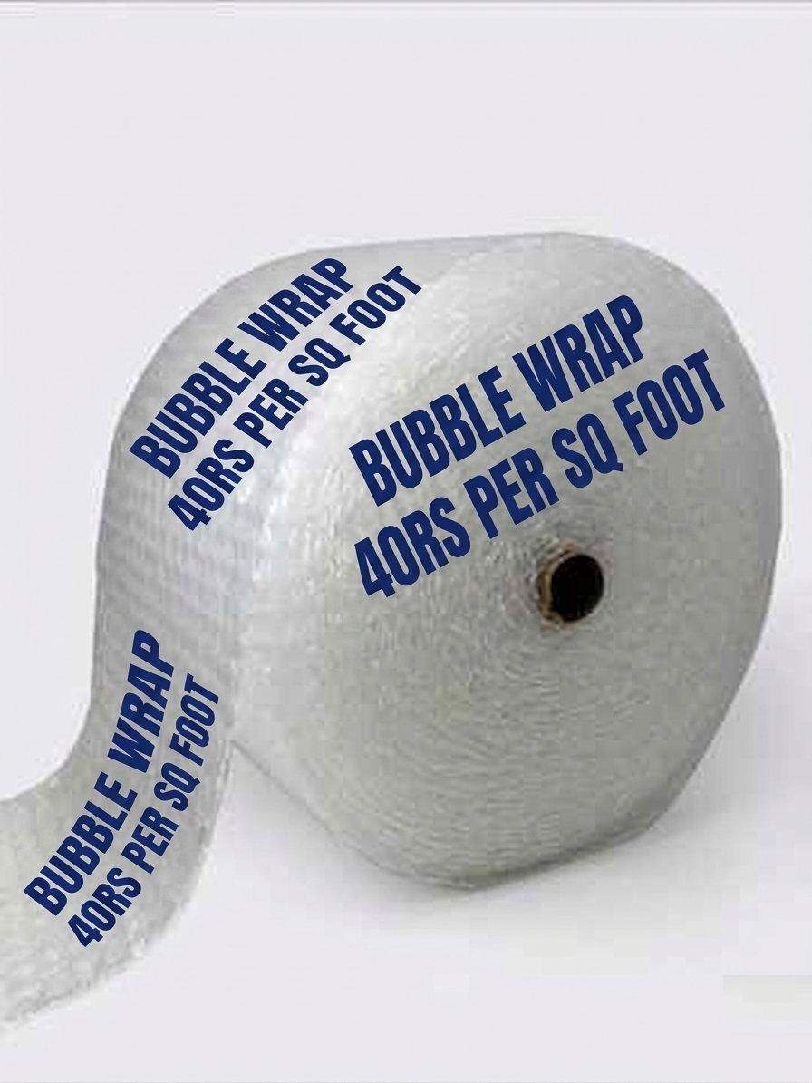 Heavy Duty Bubble Wrap Roll – 40RS Per Square Foot Protective Packaging Film for Safe Shipping & Moving