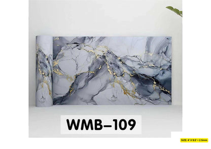 Sticky UV Marble Sheet 47×117 Inch – Self Adhesive High Gloss Wall Panel