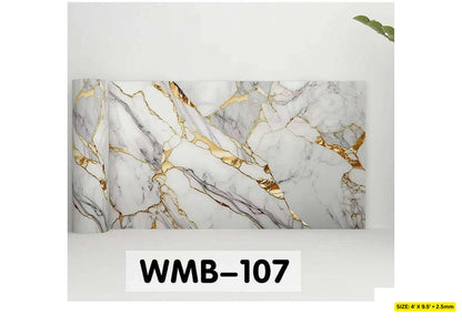 Sticky UV Marble Sheet 47×117 Inch – Self Adhesive High Gloss Wall Panel