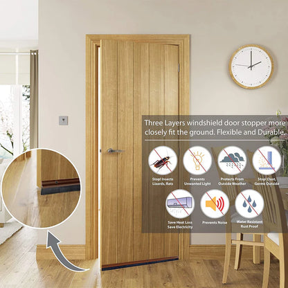 Door Bottom Brush Seal – Dust, Insect & Air Blocker Strip for Doors