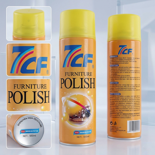 7CF Premium Furniture Polish – 550ml High-Tech Shine & Protection Spray
