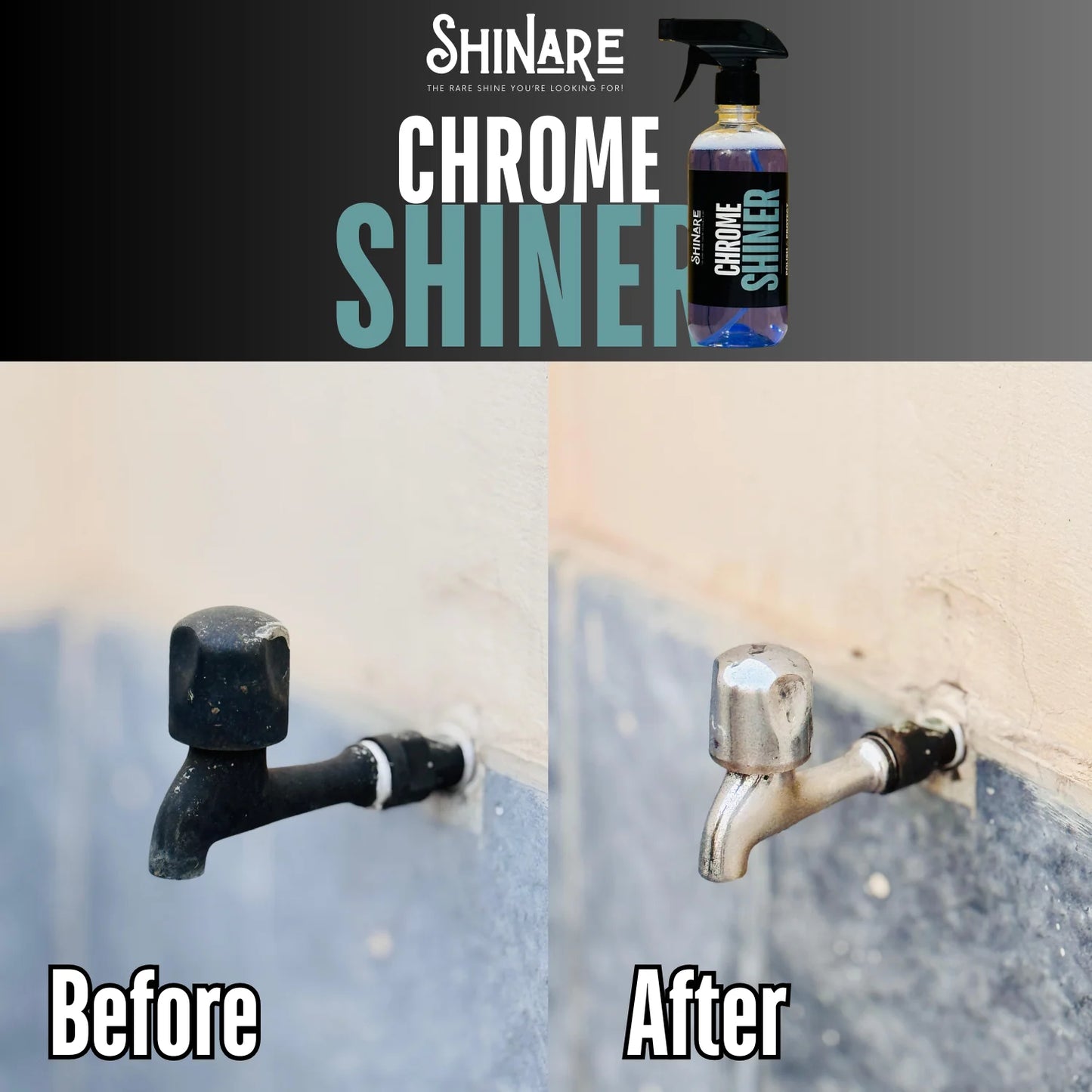 Shinare Chrome Shiner – Ultimate Polish & Protection (Blue Formula)