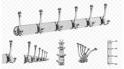 Stainless Steel Wall Mounted Clothes Hook Rack – Heavy Duty Coat, Towel & Key Holder