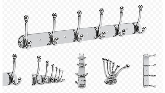 Stainless Steel Wall Mounted Clothes Hook Rack – Heavy Duty Coat, Towel & Key Holder