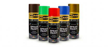 MUBAH SP-512 Spray Paint – Fast Drying, Smooth Finish, Rust Protection for Indoor &amp; Outdoor Use
