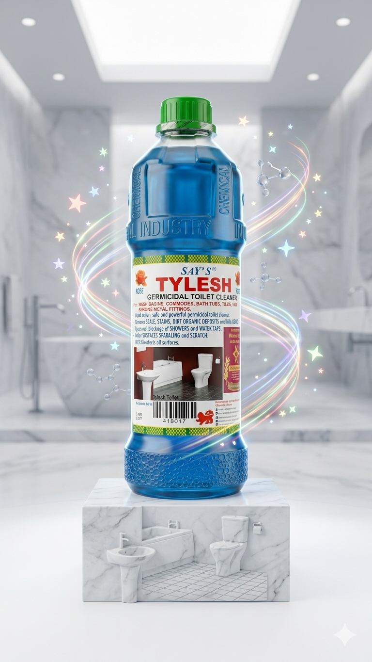 Say's Tylesh Germicidal Toilet & Tile Cleaner – Powerful Stain Remover & Disinfectant for Ceramic Surfaces