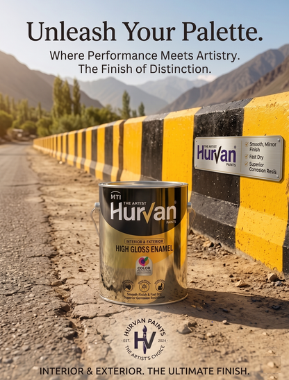 Hurvan Enamel Paint – High Gloss Long Lasting Interior & Exterior Coating