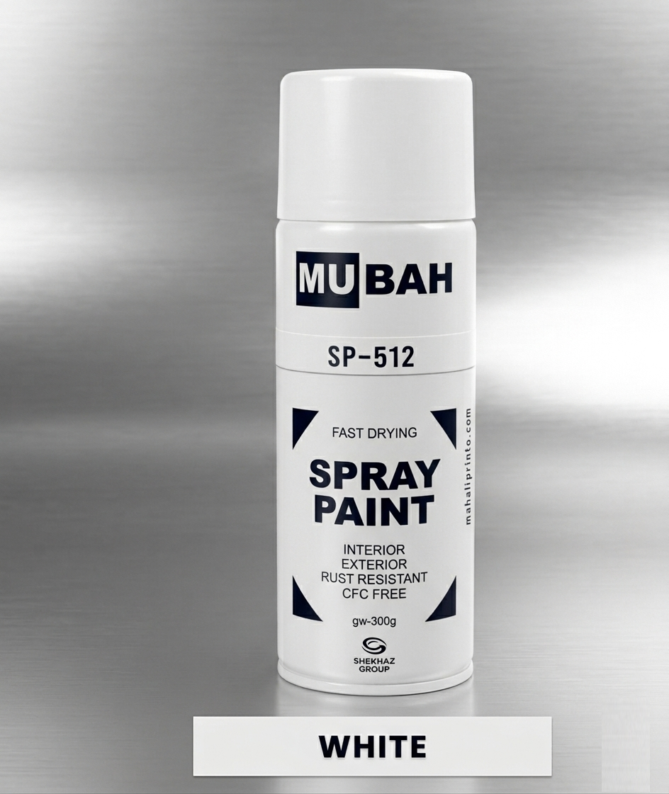 MUBAH SP-512 Spray Paint – Fast Drying, Smooth Finish, Rust Protection for Indoor &amp; Outdoor Use