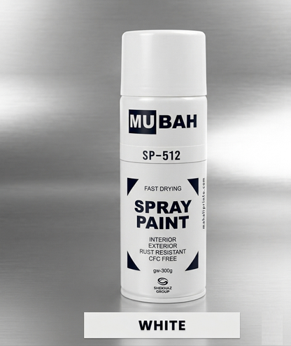 MUBAH SP-512 Spray Paint – Fast Drying, Smooth Finish, Rust Protection for Indoor &amp; Outdoor Use
