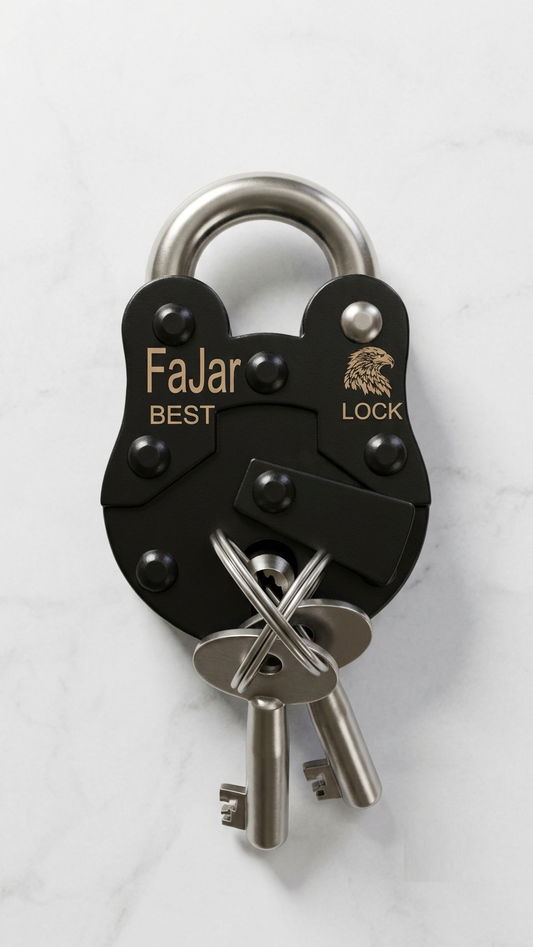 FaJar Best Lock – Heavy Duty Iron Padlock for Home, Shop & Security Use