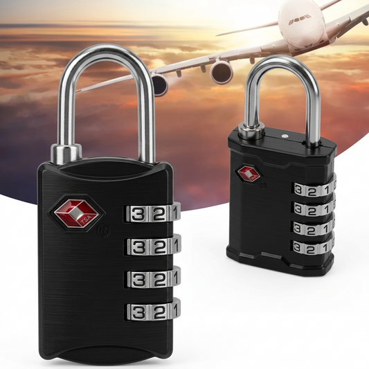 MetalTech Heavy Duty Padlocks & Combination Lock Set – High Security Locks with Keys