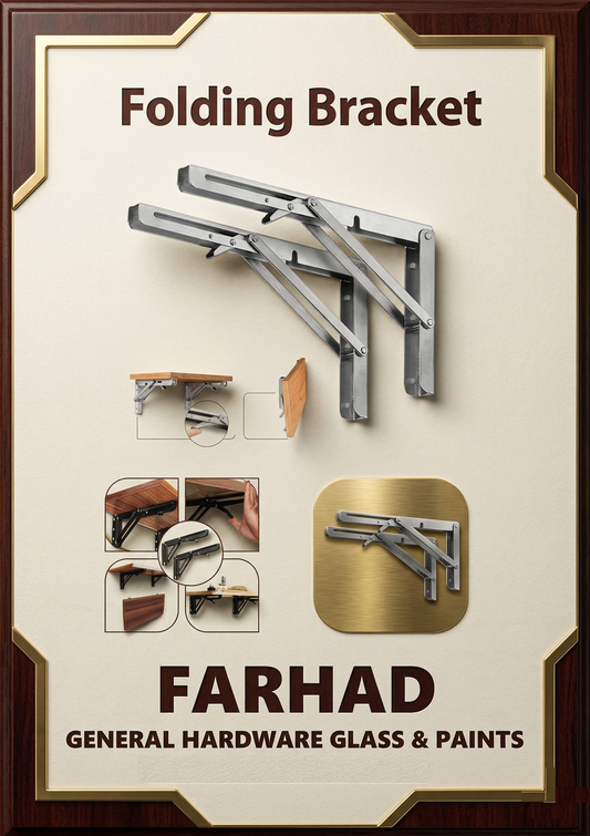 Heavy Duty Folding Bracket – Wall Mounted Foldable Shelf Support