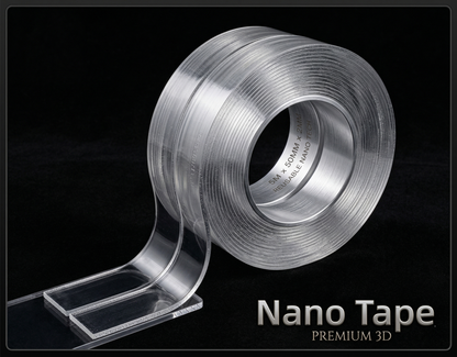 Ultra-Strong Transparent Nano Tape – Reusable, Washable, and Multipurpose Heavy-Duty Double-Sided Adhesive Gel Tape for Home, Office, and Car Decoration