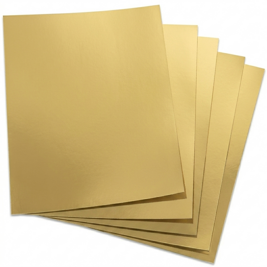 Premium Golden & Silver Sheets – High Shine Metallic Decorative Sheets for Packaging & Interior Use