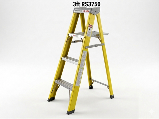 Yellow Fiberglass Folding Ladder 3750/ 3foot
