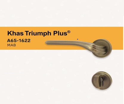 Khas Triumph Luxury Door Handle Lock Set – Elite PVD Gold & Chrome Finish | High-Security Zinc Alloy Body & Anti-Corrosion Technology for Premium Interiors