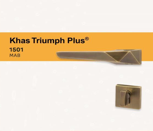Khas Triumph Luxury Door Handle Lock Set – Elite PVD Gold & Chrome Finish | High-Security Zinc Alloy Body & Anti-Corrosion Technology for Premium Interiors