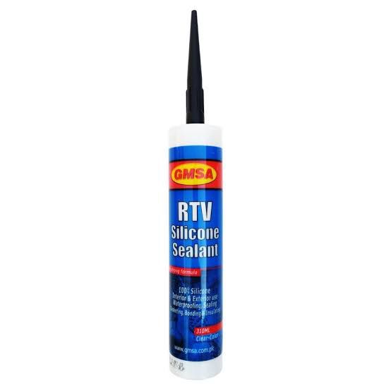 GMSA RTV Silicone Sealant – 100% Pure Clear Silicone for Professional Waterproofing, Sealing & Bonding | Heat Resistant & Weatherproof for Interior/Exterior Use