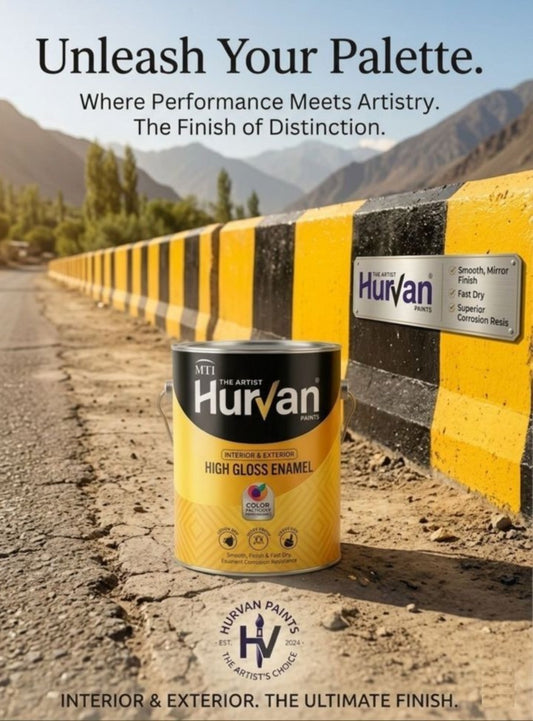 Hurvan Enamel Paint – High Gloss Long Lasting Interior & Exterior Coating