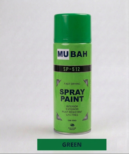 MUBAH SP-512 Spray Paint – Fast Drying, Smooth Finish, Rust Protection for Indoor &amp; Outdoor Use