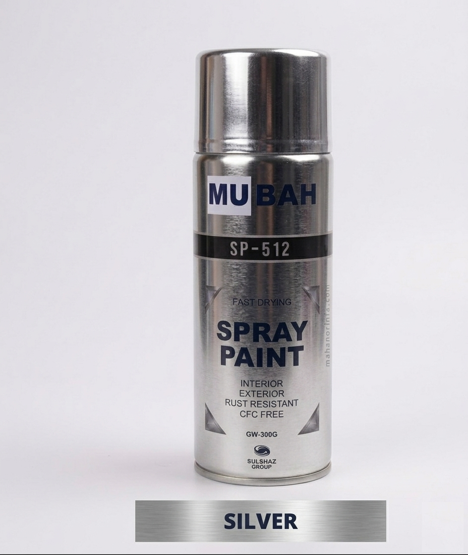 MUBAH SP-512 Spray Paint – Fast Drying, Smooth Finish, Rust Protection for Indoor &amp; Outdoor Use