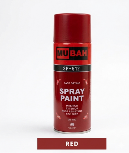 MUBAH SP-512 Spray Paint – Fast Drying, Smooth Finish, Rust Protection for Indoor &amp; Outdoor Use
