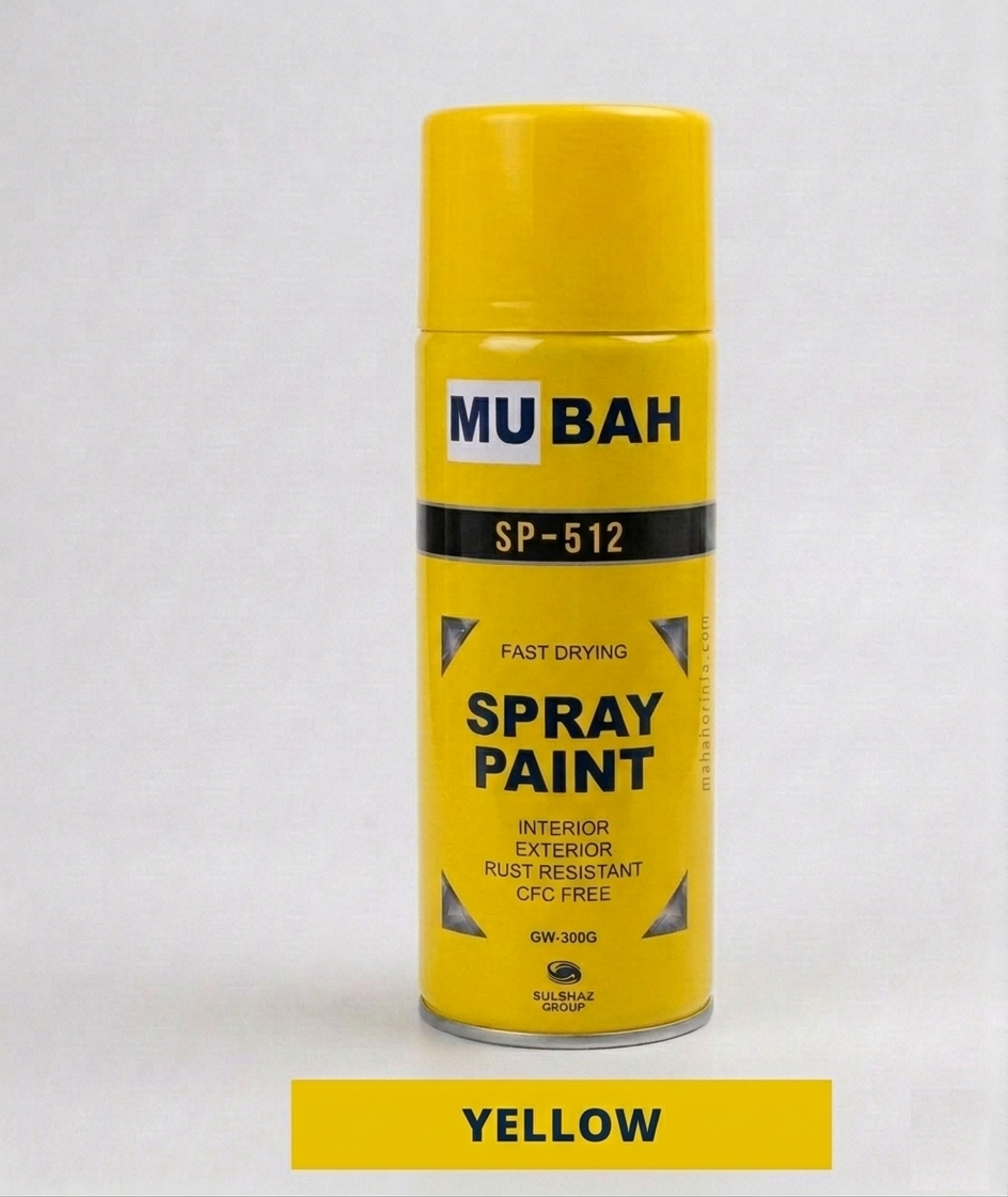 MUBAH SP-512 Spray Paint – Fast Drying, Smooth Finish, Rust Protection for Indoor &amp; Outdoor Use